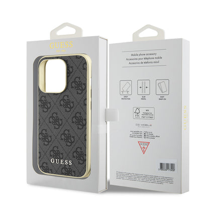 Ovitek za Apple iPhone 15 Pro, Guess, 4G Charm, Siva