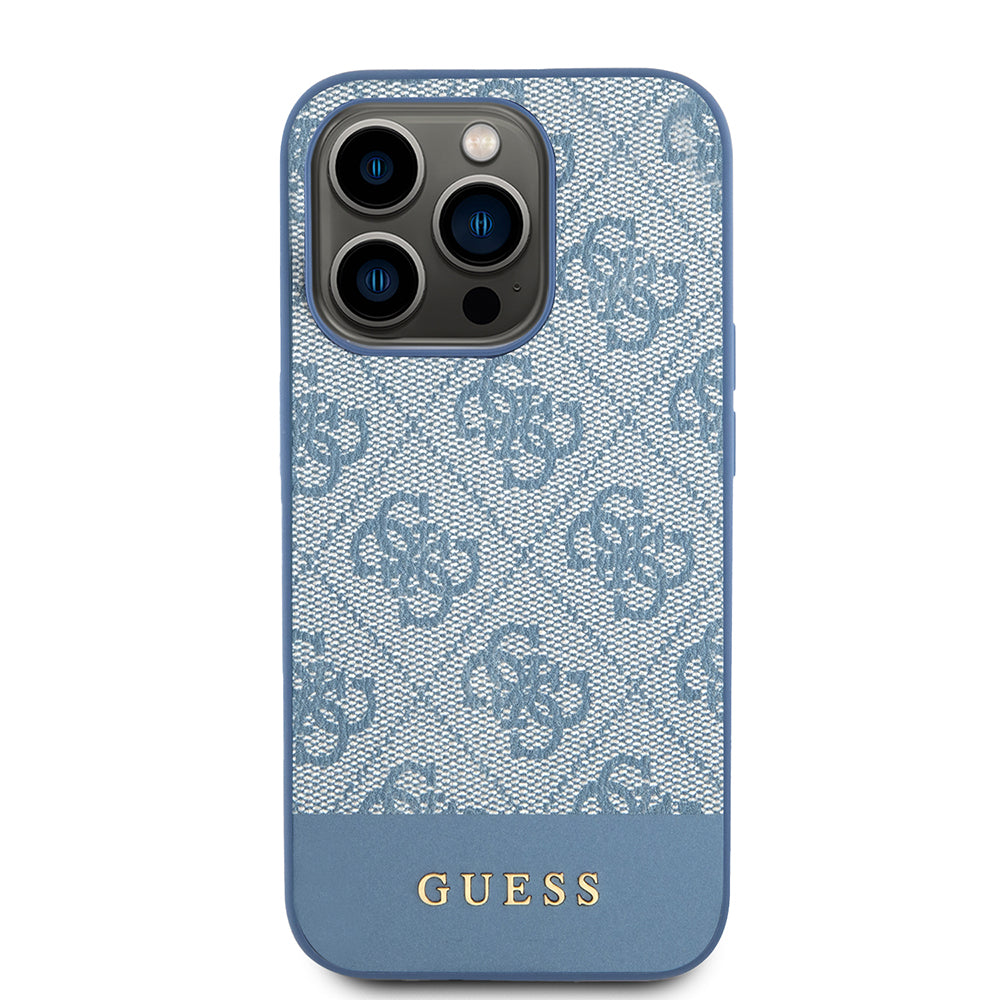 Ovitek za Apple iPhone 15 Pro, Guess, 4G Stripe, Modra
