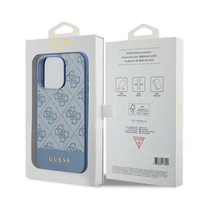 Ovitek za Apple iPhone 15 Pro, Guess, 4G Stripe, Modra