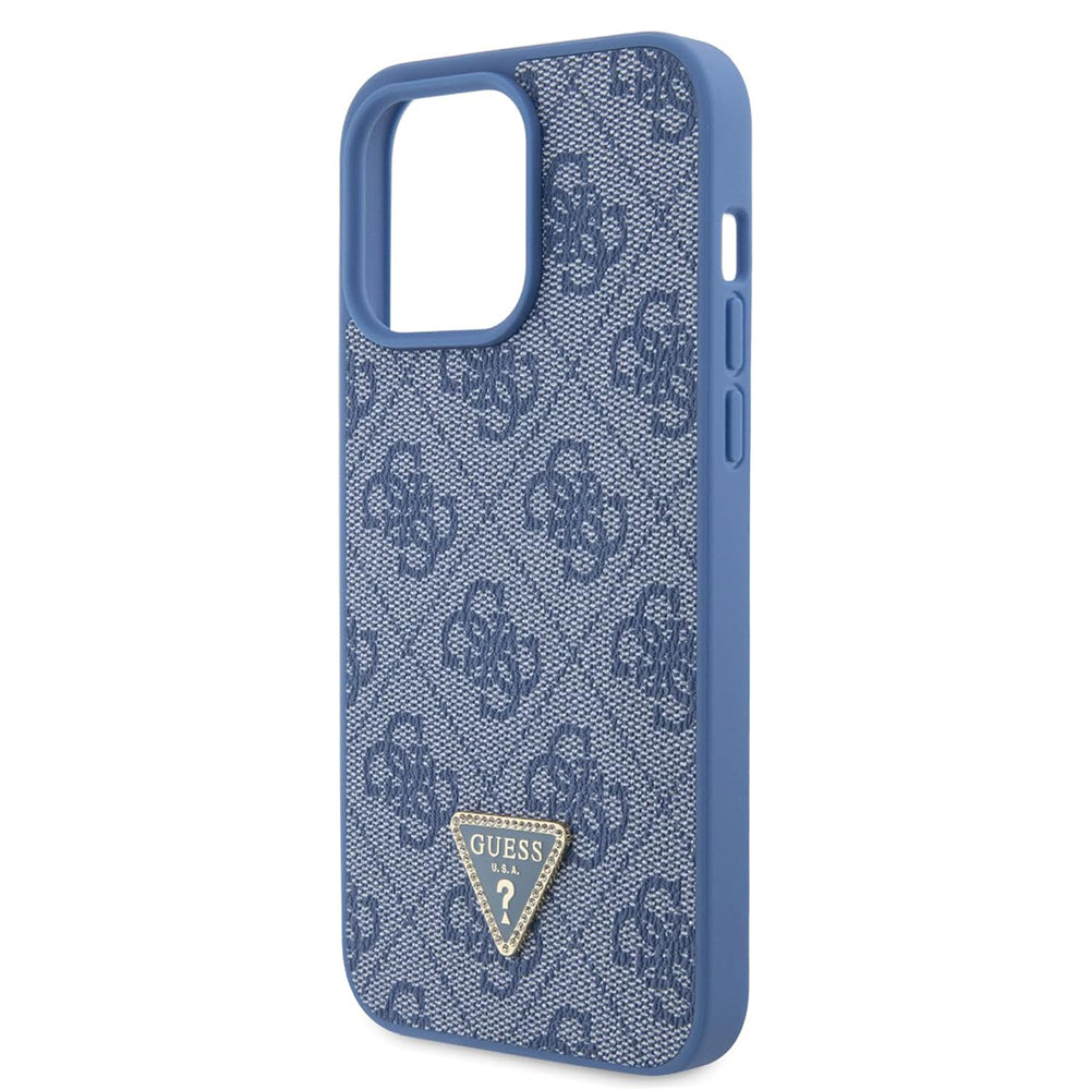 Ovitek za Apple iPhone 15 Pro, Guess, Crossbody 4G Metal Logo, Modra