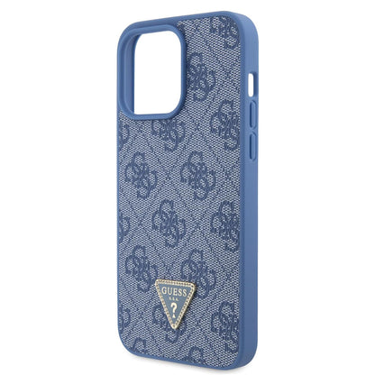 Ovitek za Apple iPhone 15 Pro, Guess, Crossbody 4G Metal Logo, Modra