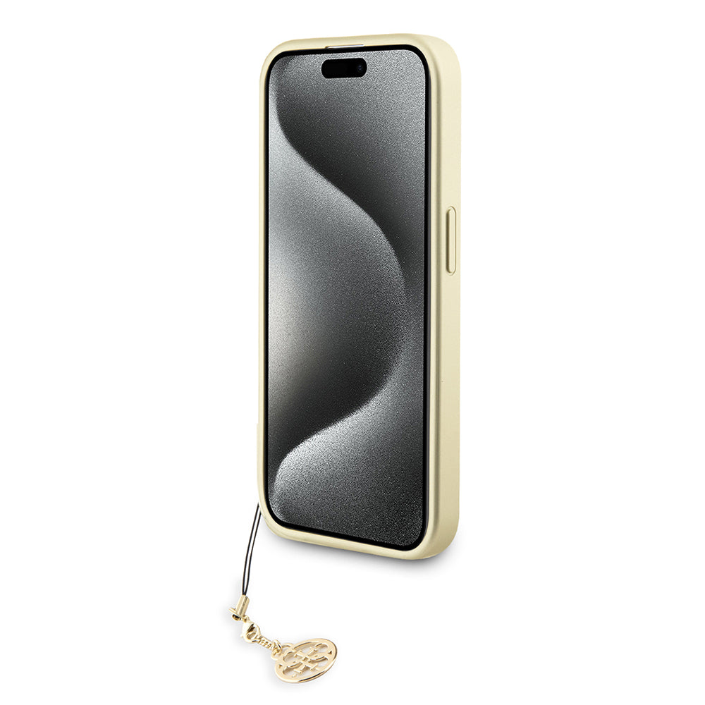 Ovitek za Apple iPhone 15 Pro Max, Guess, 4G Charm, Siva
