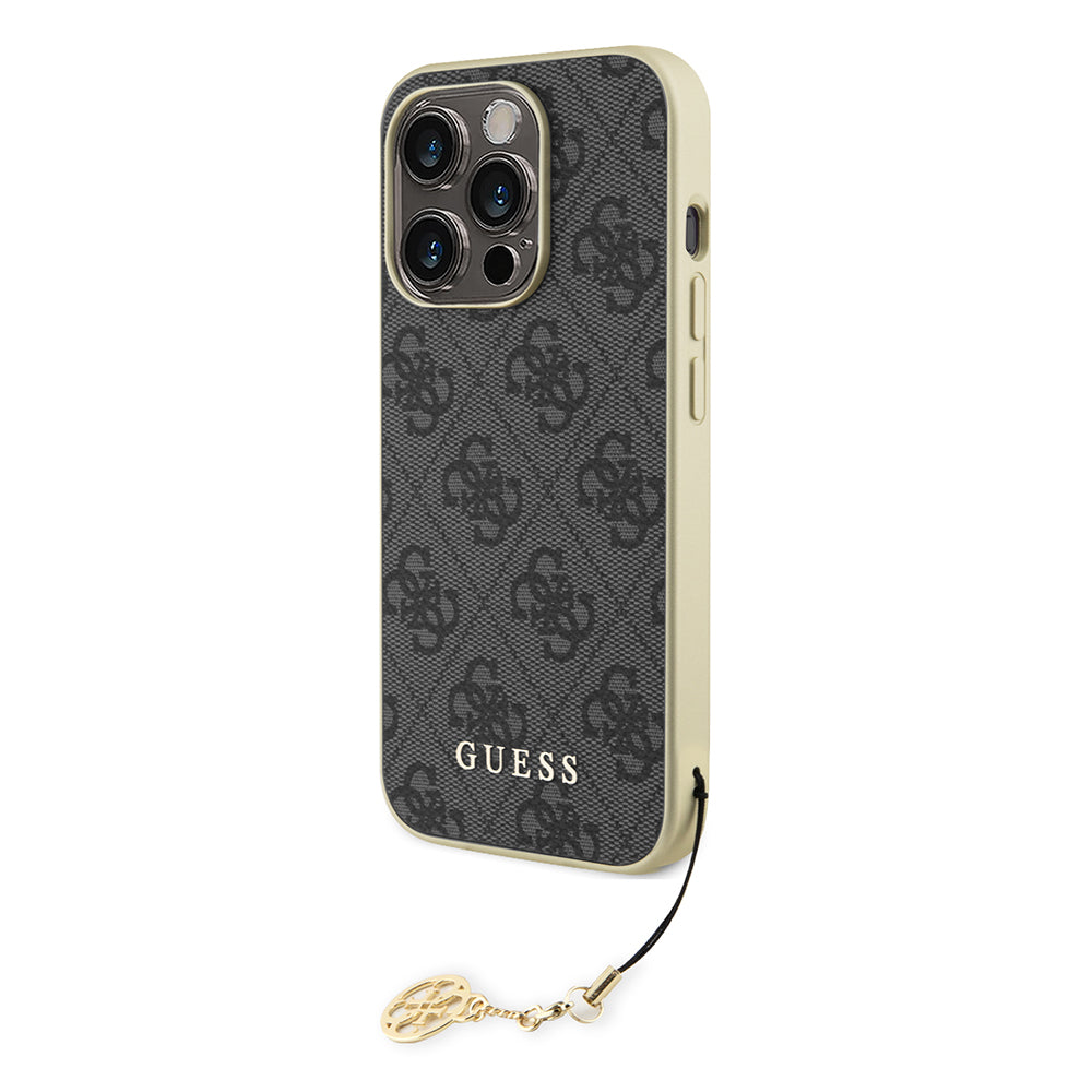 Ovitek za Apple iPhone 15 Pro Max, Guess, 4G Charm, Siva