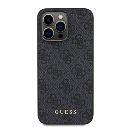 Ovitek za Apple iPhone 15 Pro Max, Guess, 4G Metal Gold Logo, Siv