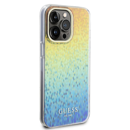 Ovitek za Apple iPhone 15 Pro Max, Guess, IML Faceted Mirror Disco Iridescent, Večbarvno