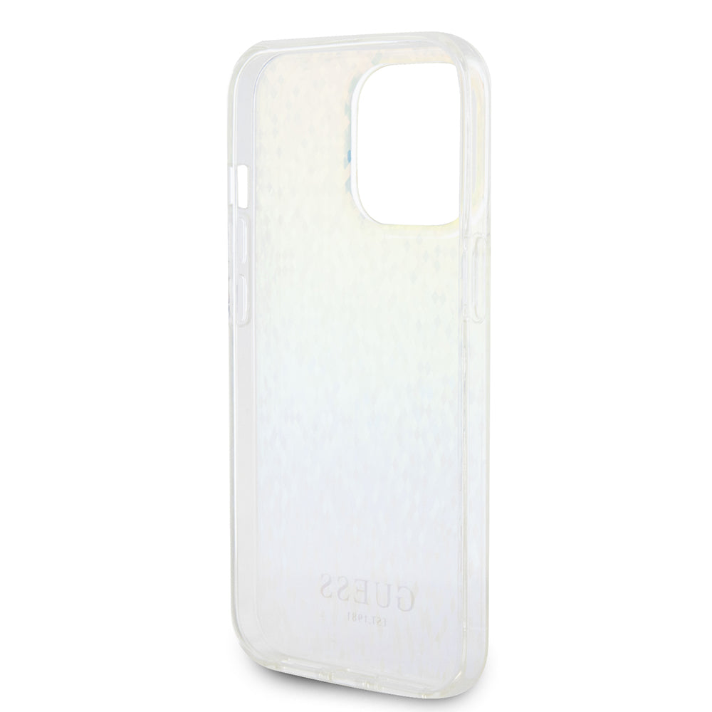 Ovitek za Apple iPhone 15 Pro Max, Guess, IML Faceted Mirror Disco Iridescent, Večbarvno