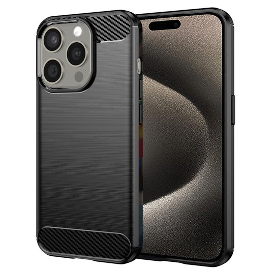Ovitek za Apple iPhone 15 Pro Max, Techsuit, Karbon, Črn