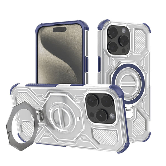 Ovitek za Apple iPhone 15 Pro Max, Techsuit, Carbon Shield Pro, Modra