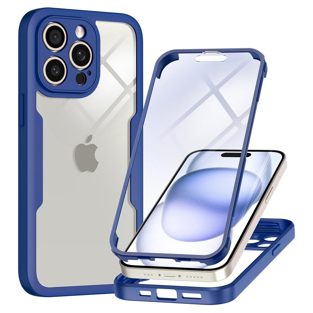 Ovitek za Apple iPhone 15 Pro Max, Techsuit, ColorVerse 360, modra