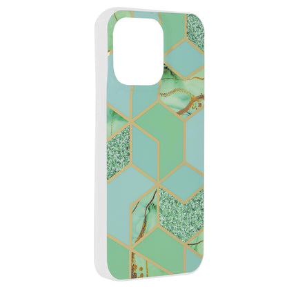 Ovitek za Apple iPhone 15 Pro Max, Techsuit, Marble, Zelen