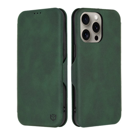 Ovitek za Apple iPhone 15 Pro Max, Techsuit, Safe Wallet Plus, Zelen