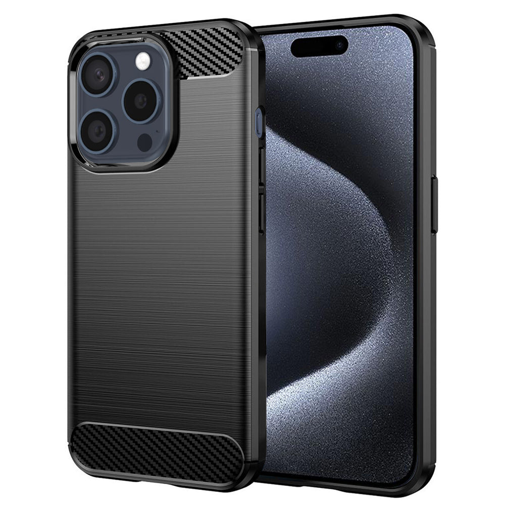 Ovitek za Apple iPhone 15 Pro, Techsuit, Karbon, Črn
