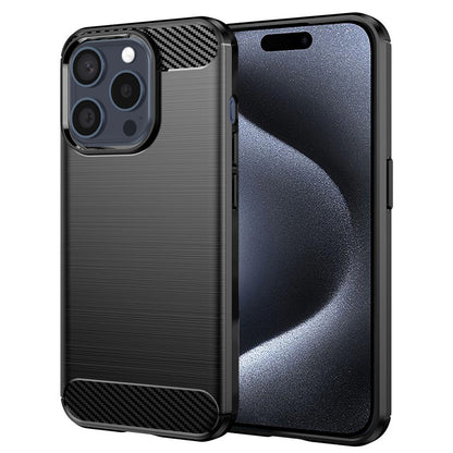 Ovitek za Apple iPhone 15 Pro, Techsuit, Karbon, Črn