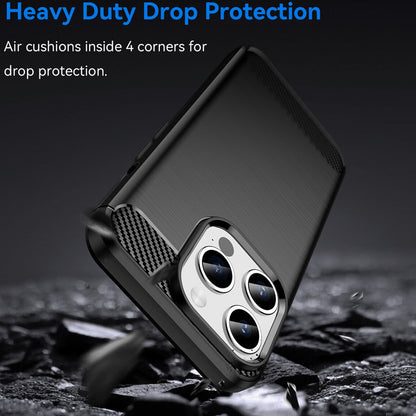 Ovitek za Apple iPhone 15 Pro, Techsuit, Karbon, Črn