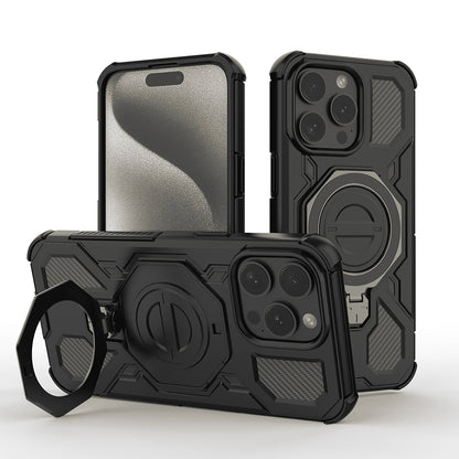 Ovitek za Apple iPhone 15 Pro, Techsuit, Carbon Shield Pro, Črn