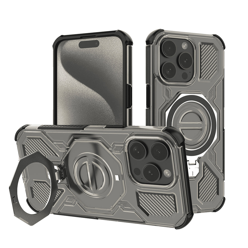 Ovitek za Apple iPhone 15 Pro, Techsuit, Carbon Shield Pro, Dim