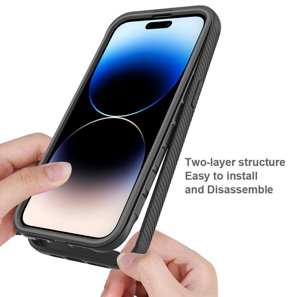 Ovitek za Apple iPhone 15 Pro, Techsuit, Defense360 Pro, Črn