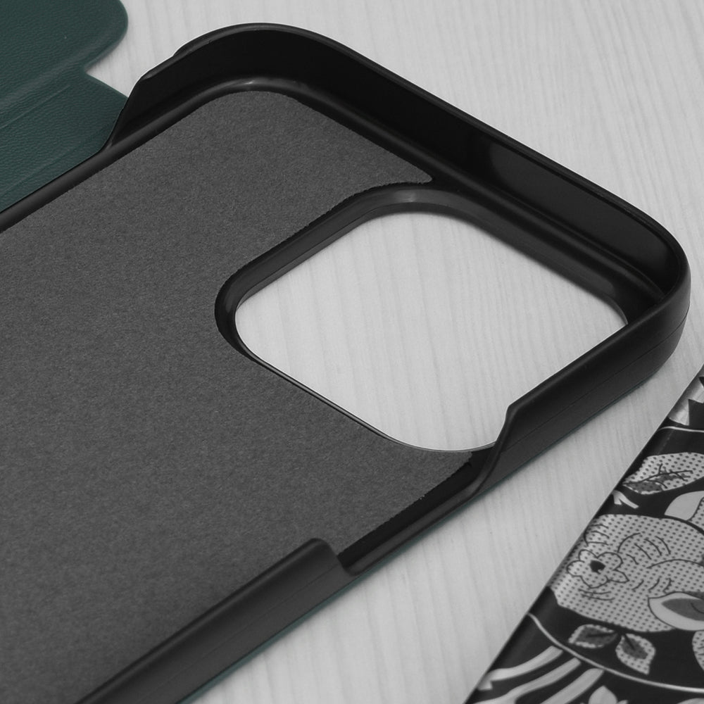 Ovitek za Apple iPhone 15 Pro, Techsuit, eFold, Zelen