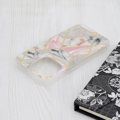 Ovitek za Apple iPhone 15 Pro, Techsuit, Marble, roza