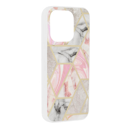 Ovitek za Apple iPhone 15 Pro, Techsuit, Marble, roza