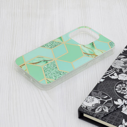 Ovitek za Apple iPhone 15 Pro, Techsuit, Marble, Zelen