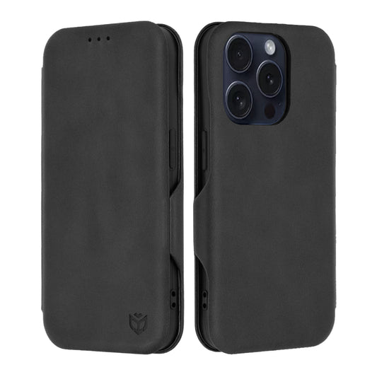 Ovitek za Apple iPhone 15 Pro, Techsuit, Safe Wallet Plus, Črn