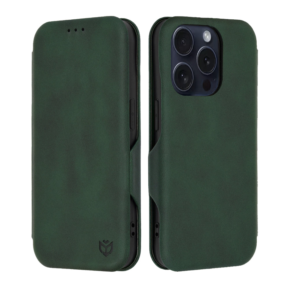Case for Apple iPhone 15 Pro, Techsuit, Safe Wallet Plus, Green