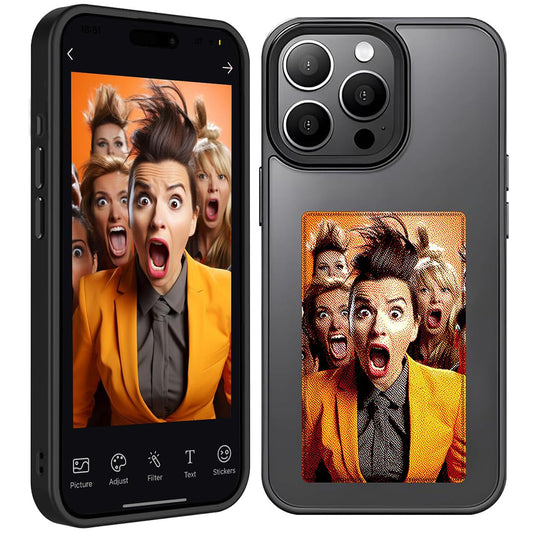 Ovitek za Apple iPhone 15 Pro, Techsuit, SmartScreen NFC, Črn