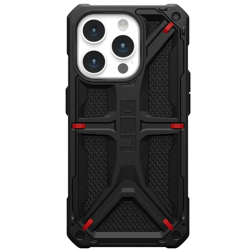 Ovitek za Apple iPhone 15 Pro, Urban Armor Gear, Monarch Kevlar, Črn