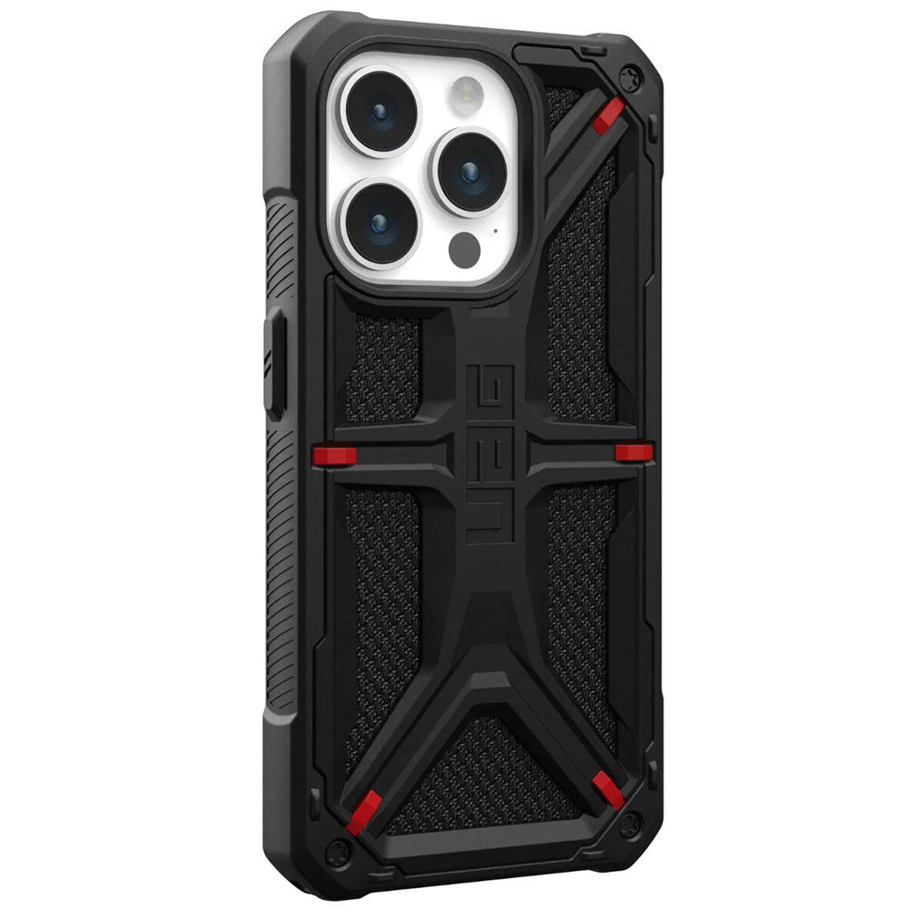 Ovitek za Apple iPhone 15 Pro, Urban Armor Gear, Monarch Kevlar, Črn