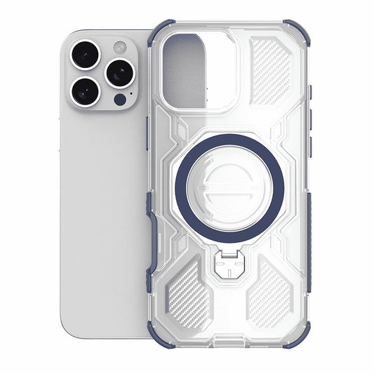Ovitek za Apple iPhone 15, Techsuit, Carbon Shield Pro, modra