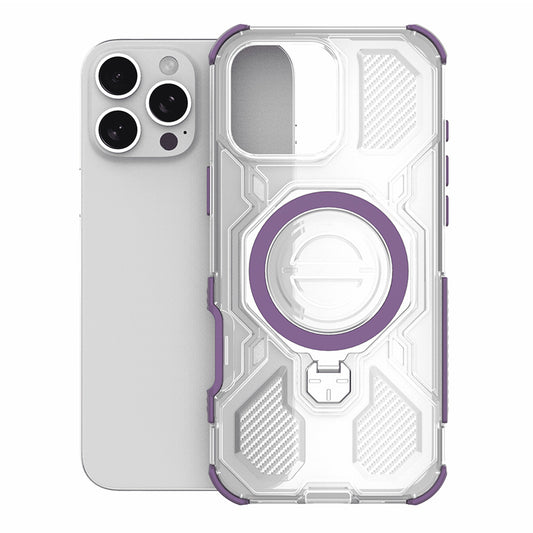 Ovitek za Apple iPhone 15, Techsuit, Carbon Shield Pro, Vijoličen