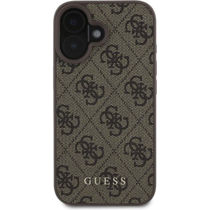 Ovitek za Apple iPhone 16, Guess, 4G Classic, rjava