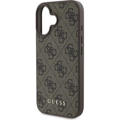 Ovitek za Apple iPhone 16, Guess, 4G Classic, rjava