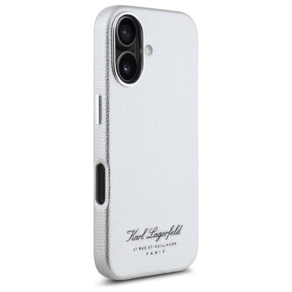 Ovitek za Apple iPhone 16, Karl Lagerfeld, RSG, Siv