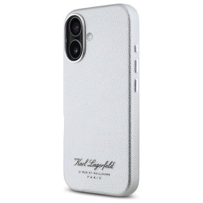 Ovitek za Apple iPhone 16, Karl Lagerfeld, RSG, Siv
