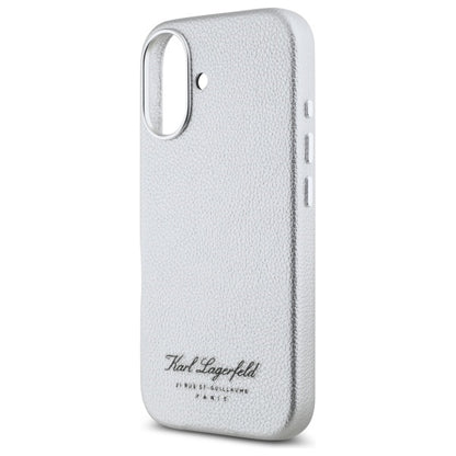 Ovitek za Apple iPhone 16, Karl Lagerfeld, RSG, Siv
