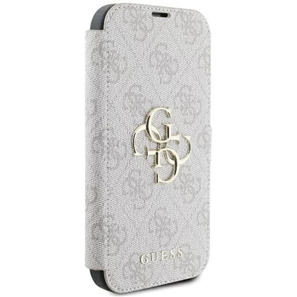 Ovitek za Apple iPhone 16 Plus, Guess, 4G Book, Roza