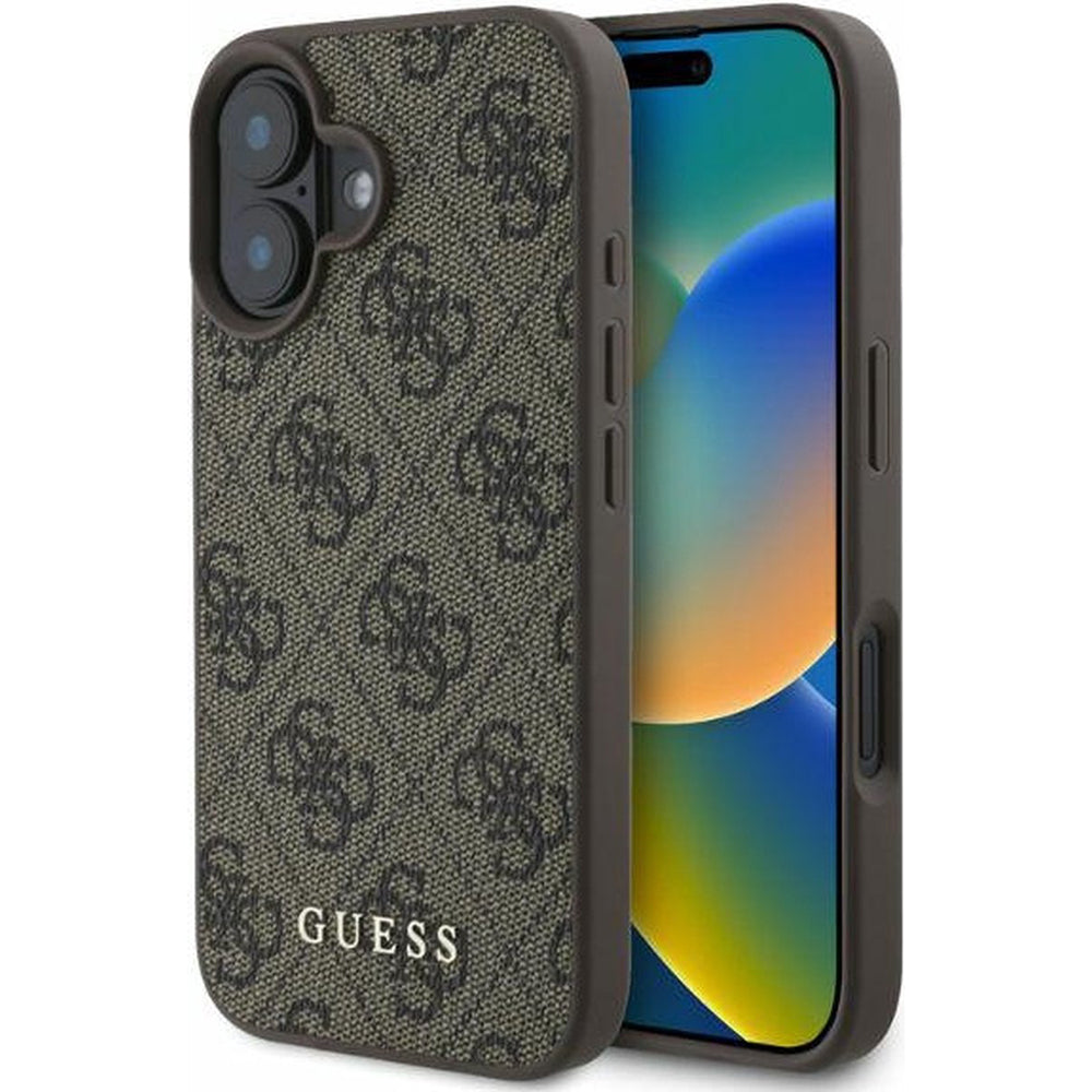 Ovitek za Apple iPhone 16 Plus, Guess, 4G Classic, rjava