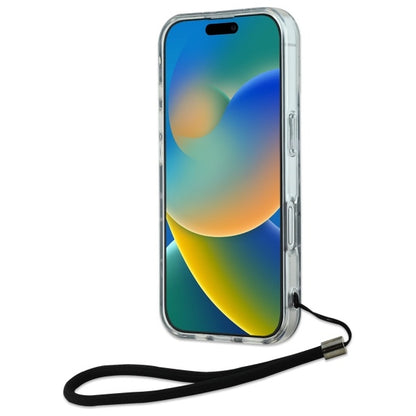 Ovitek za Apple iPhone 16 Plus, Karl Lagerfeld, Zebra with Cord Strap, Vijolična