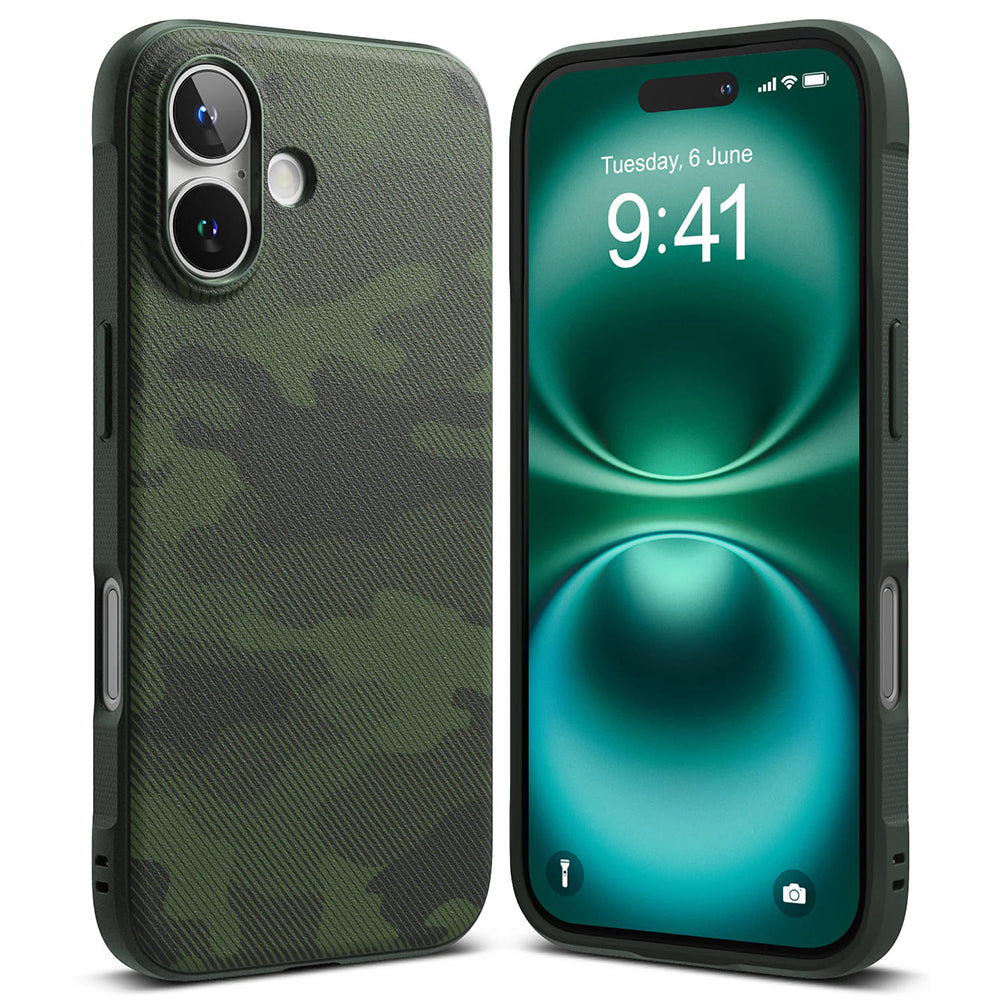 Ovitek za Apple iPhone 16 Plus, Ringke, Onyx Design, Zelen