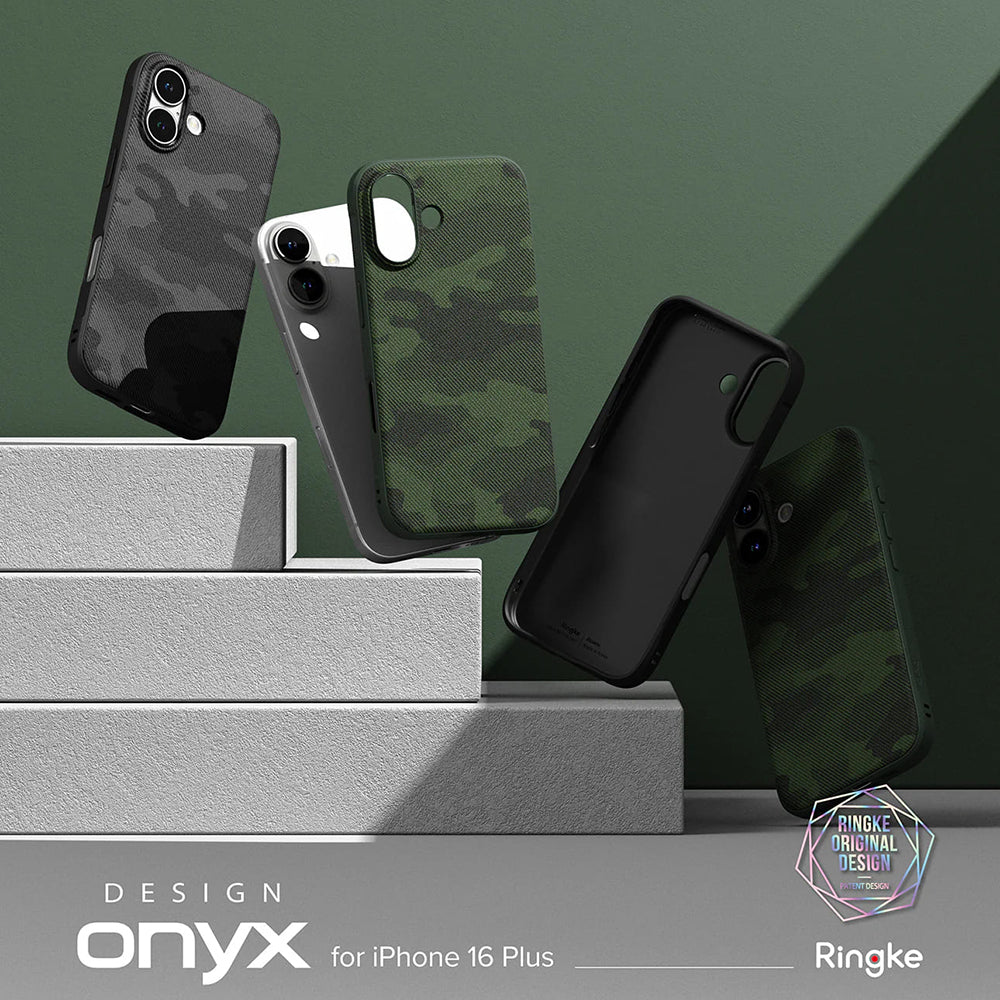 Ovitek za Apple iPhone 16 Plus, Ringke, Onyx Design, Zelen