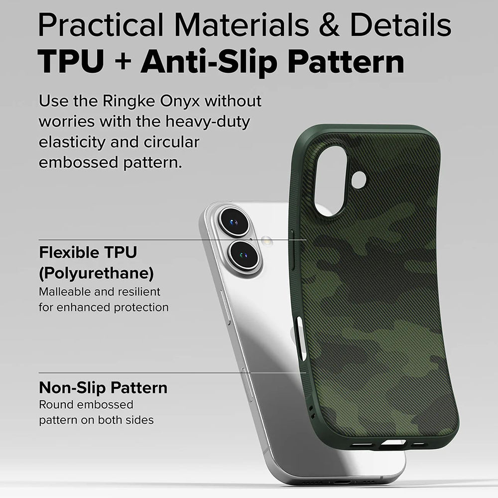 Ovitek za Apple iPhone 16 Plus, Ringke, Onyx Design, Zelen