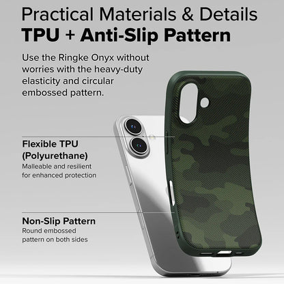 Ovitek za Apple iPhone 16 Plus, Ringke, Onyx Design, Zelen