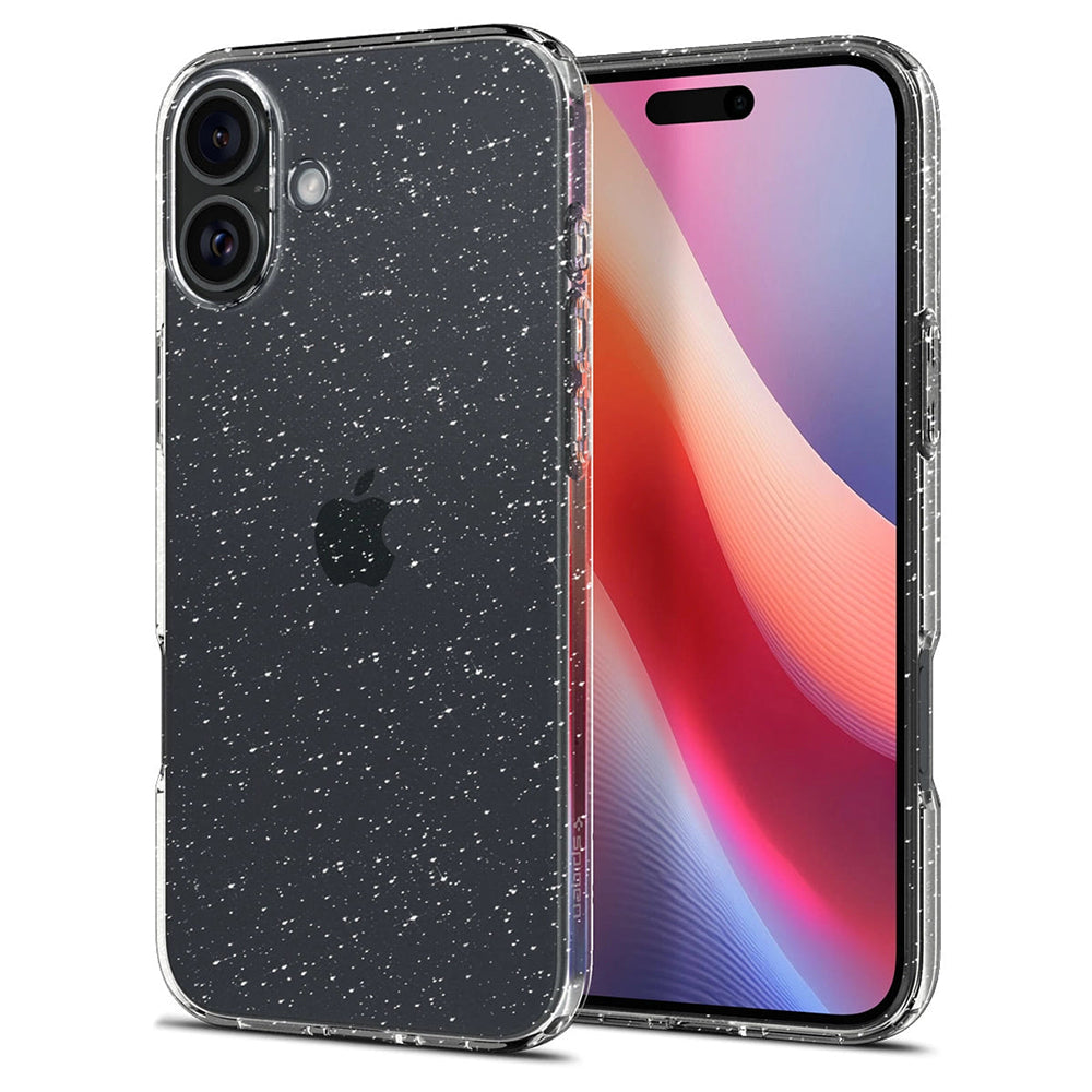 Ovitek za Apple iPhone 16 Plus, Spigen, Liquid Crystal Glitter, Prozoren