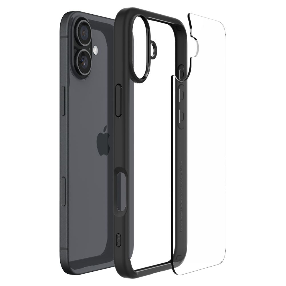 Ovitek za Apple iPhone 16 Plus, Spigen, Ultra Hybrid, Mat Črna