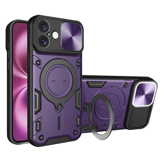 Ovitek za Apple iPhone 16 Plus, Techsuit, CamGuard Pro, Vijoličen