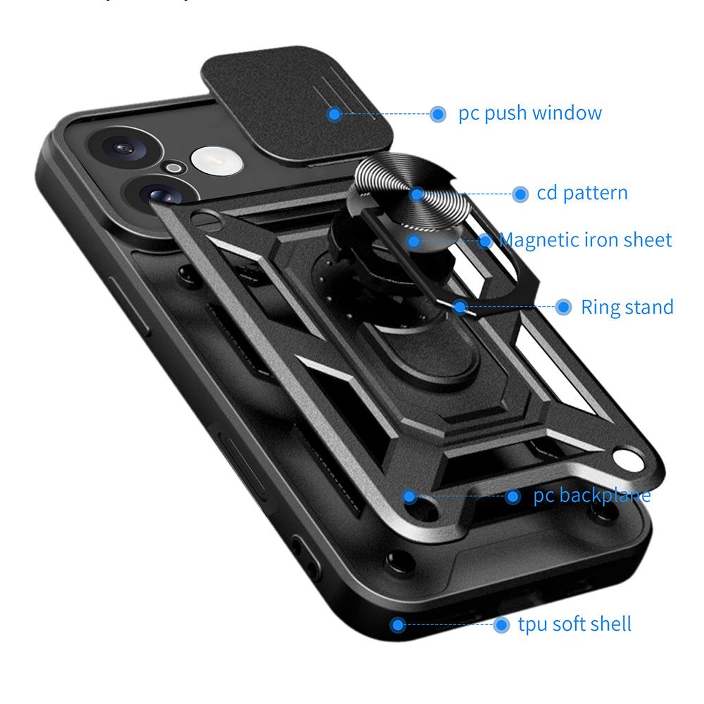 Ovitek za Apple iPhone 16 Plus, Techsuit, CamShield, modra