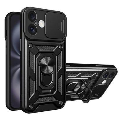 Ovitek za Apple iPhone 16 Plus, Techsuit, CamShield, Črn