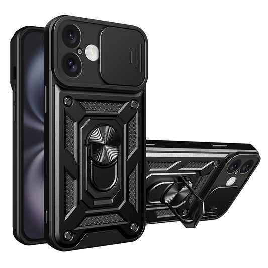 Ovitek za Apple iPhone 16 Plus, Techsuit, CamShield, Črn